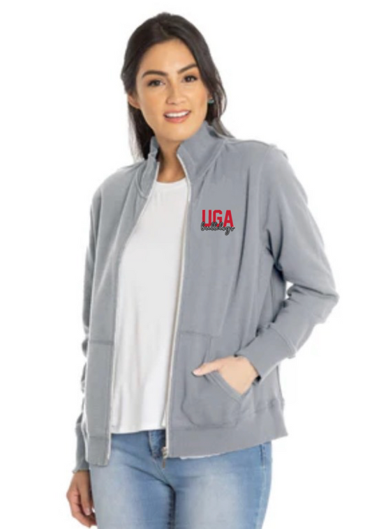 UGA Women's Full Zip "Fallon" Sweatshirt