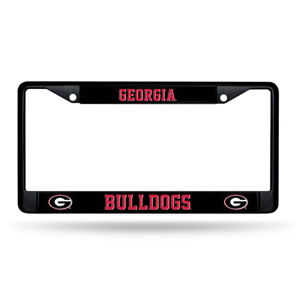 UGA Bulldogs Black License Frame 12" x 6"