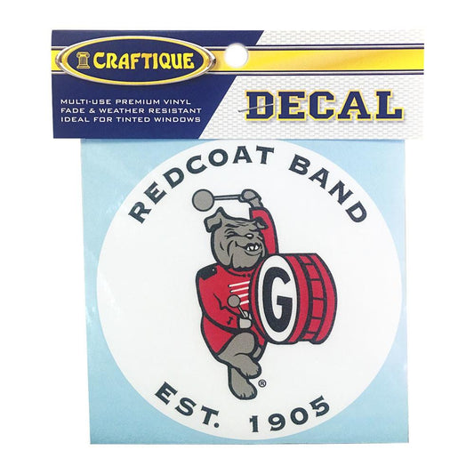 UGA Redcoat Band 4" Round Decal