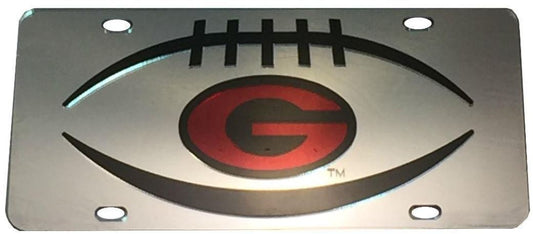 UGA Mirrored Football/Super G License Plate