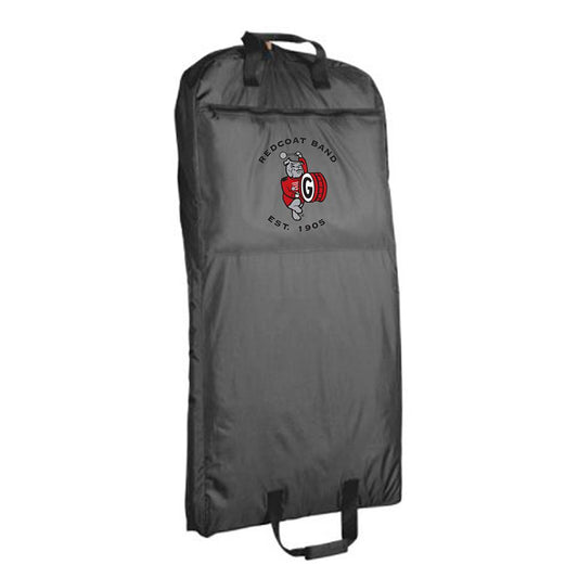 UGA Redcoat Band Embroidered Black Nylon Garment Bag