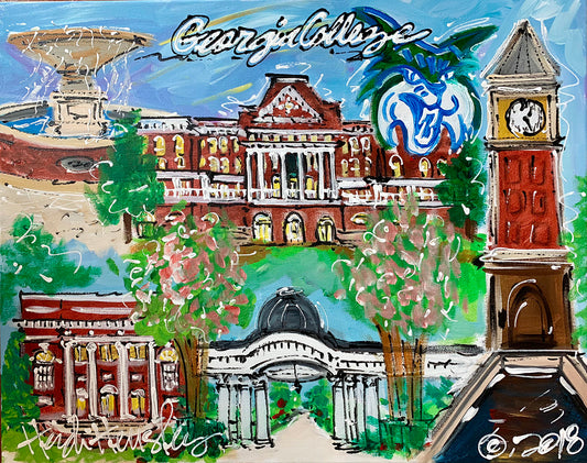 GCSU Christmas Ornament by Heidi Hensley