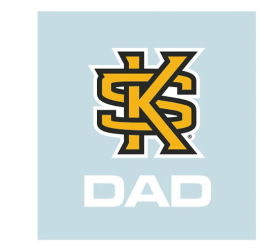 KSU Square "DAD" Decal