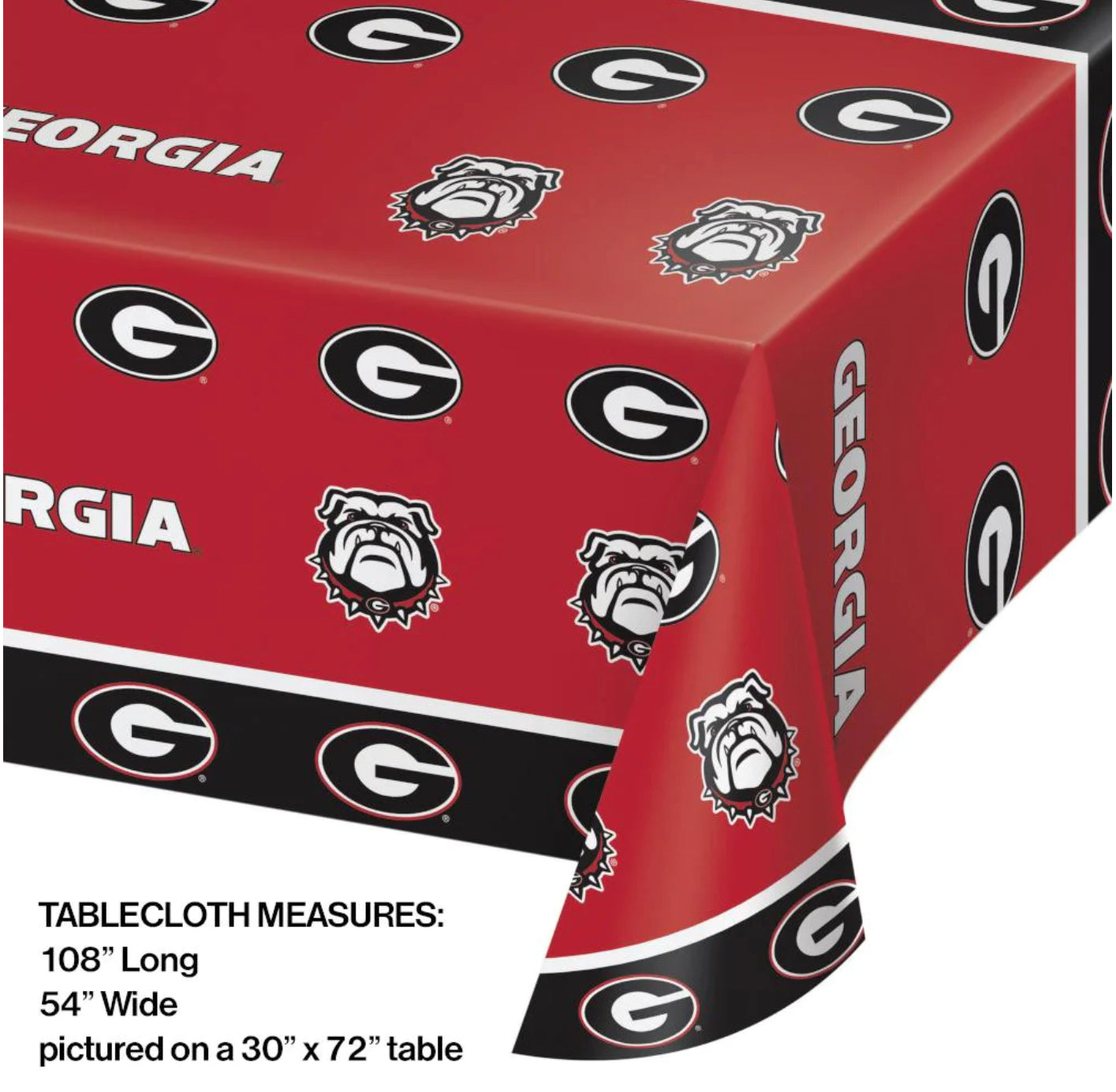 UGA Party Tablecloth