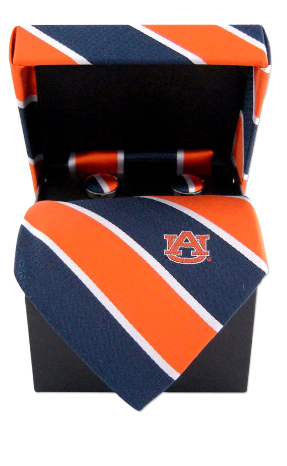 AU Tie, Cuff Ring and Scarf