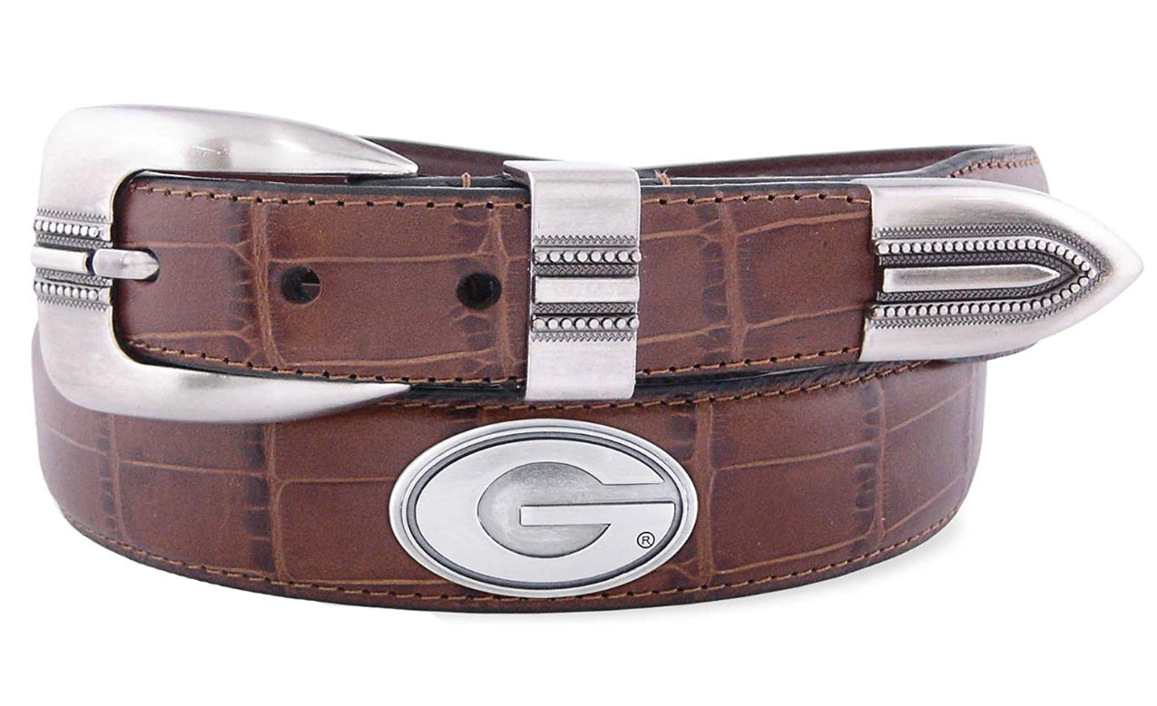 UGA CROC LEATHER BELT Super G
