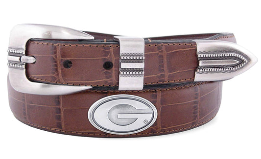 UGA CROC LEATHER BELT Super G