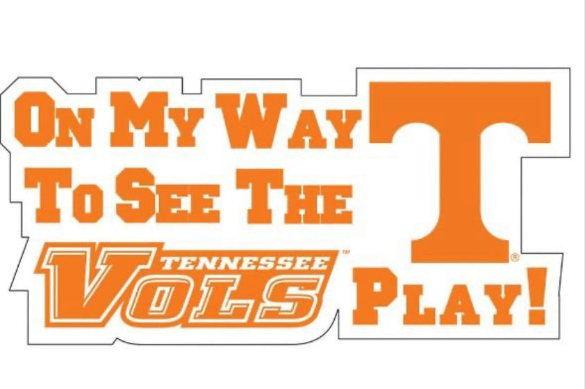 UT Vols Magnet "on my way to see the vols"