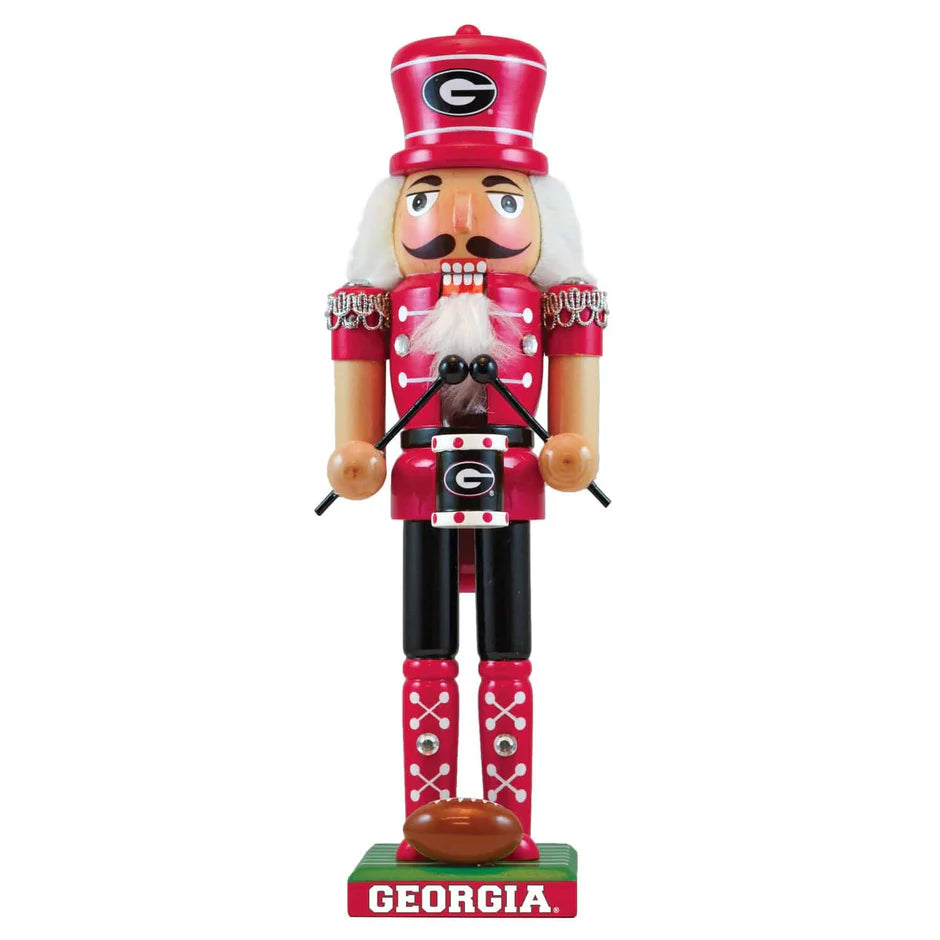 UGA Hand-Crafted Wooden Nutcracker