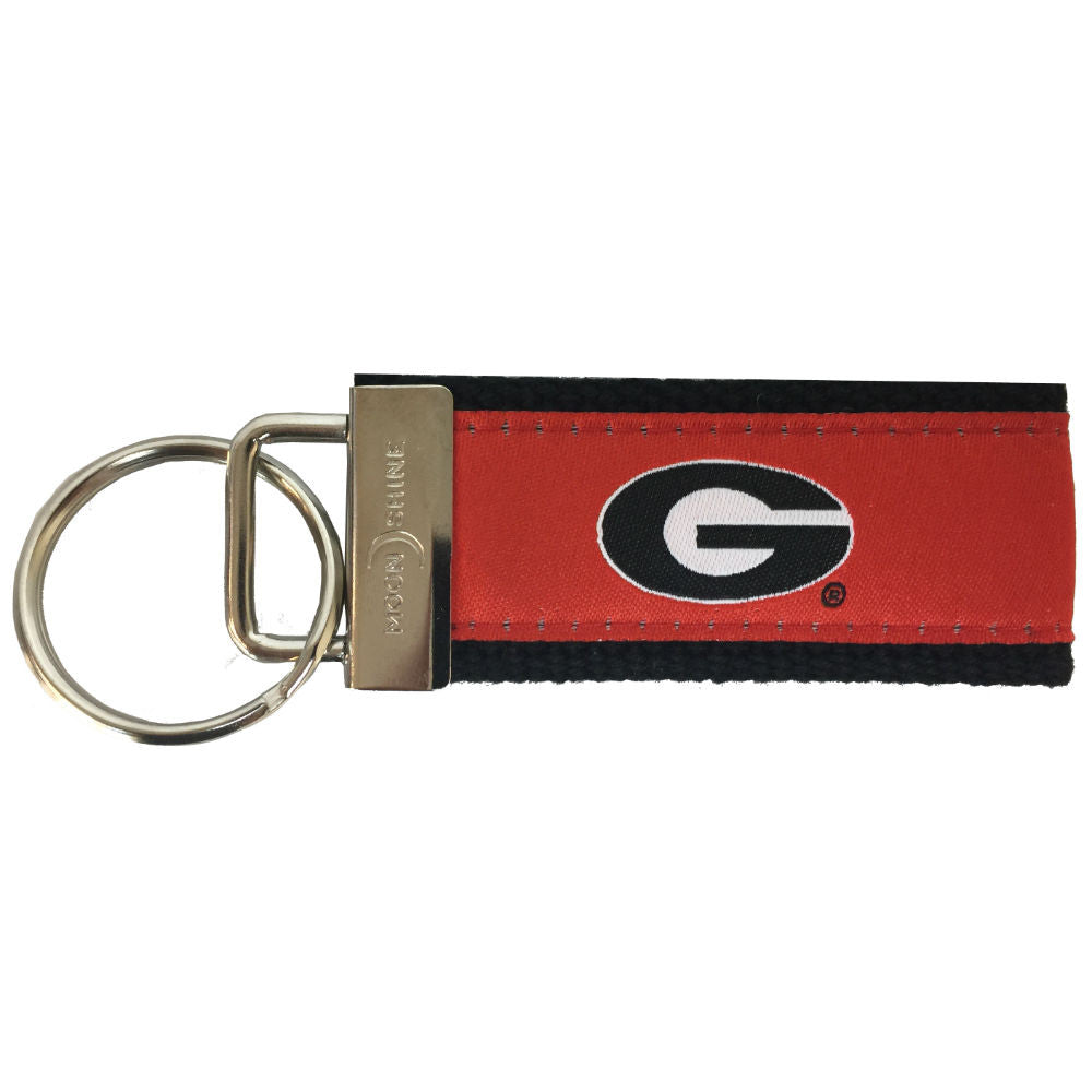 UGA Ribbon Keychain