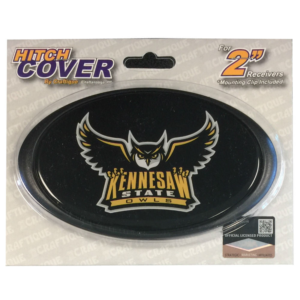 KSU Oval Owl Hitch Cover