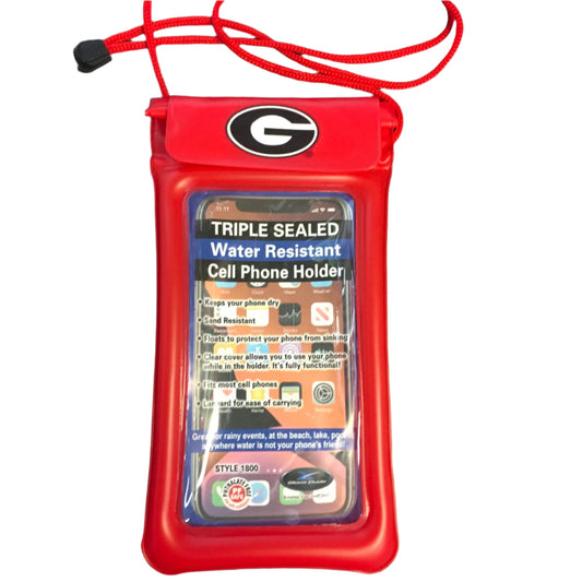 UGA water resistsnt cell phone holder