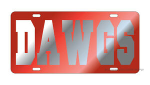 UGA License Plate DAWGS